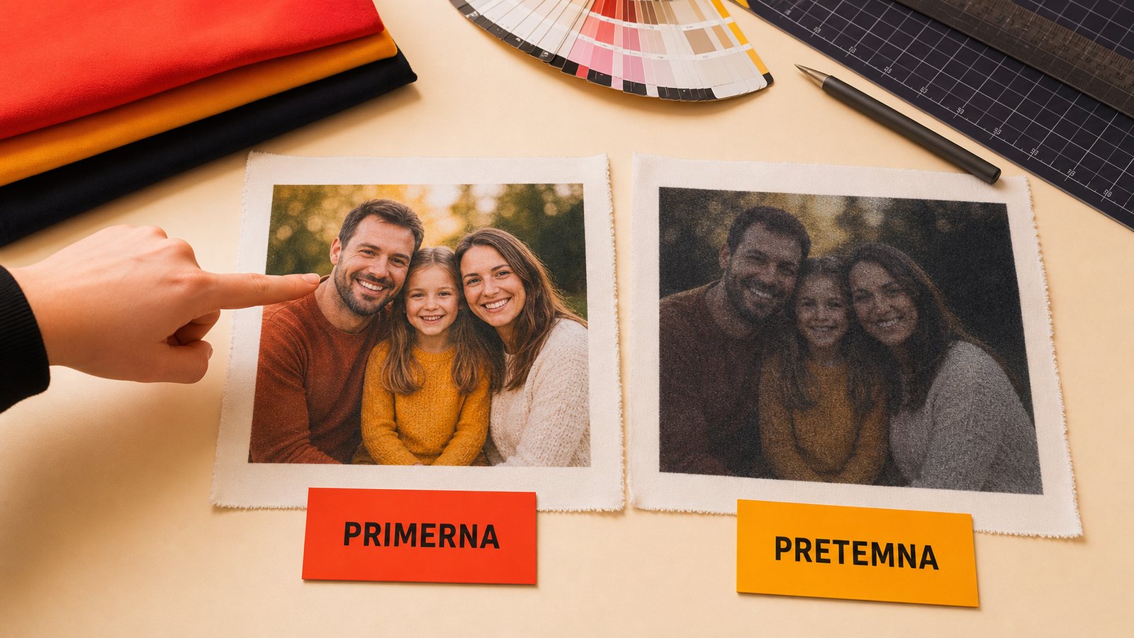 Ilustracija vodiča: Kakšna fotografija je primerna za tisk na majico