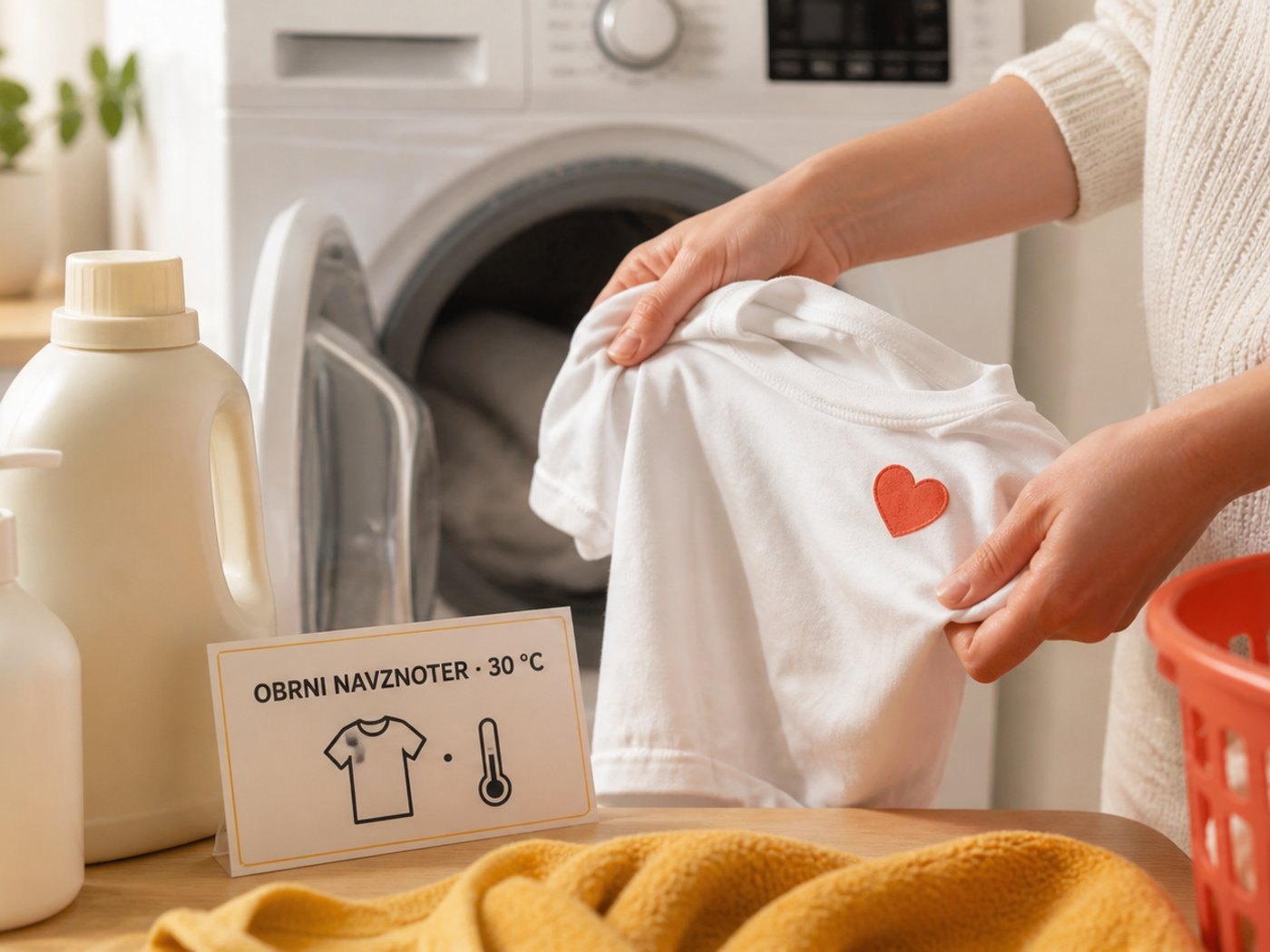 Pravilno pranje majice s tiskom pri 30 stopinjah