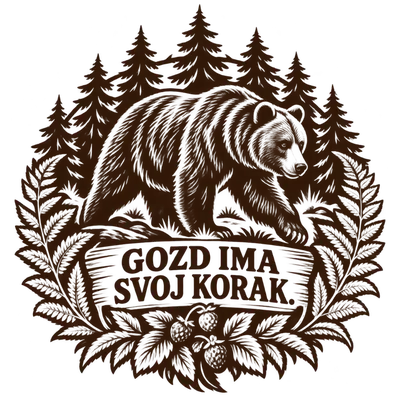 Medved v gozdnem krogu