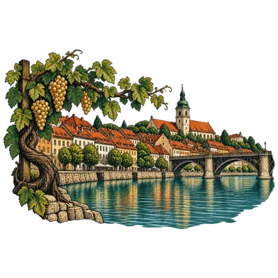 Maribor, trta in Drava