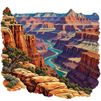 Grand Canyon, kamnite plasti