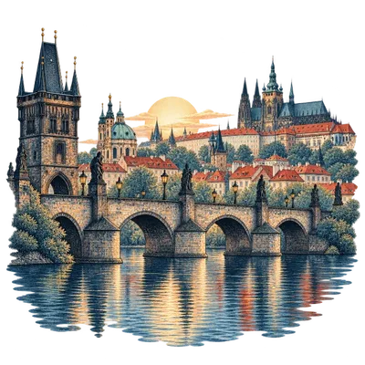 Praga, jutro nad Vltavo