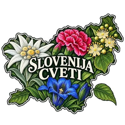 Cvetlični obris Slovenije